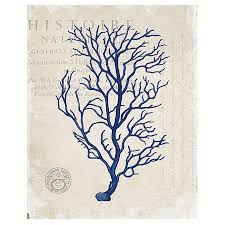Free shipping for many items! Masterpiece Art Gallery Navy Blue Coral Canvas Wall Art Bed Bath Beyond