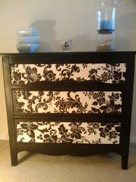 Diy Dresser Found This On The Side Of The Road Added Some Paint And Wallpaper Love It Wallpaper Furniture Diy Dresser Decoupage Furniture