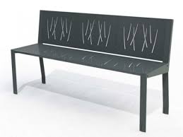 Banc Acier Square Bancs Banc Bois Bois