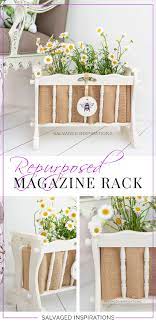Repurposed Wooden Magazine Rack Salvaged Inspirations With repurposed wood and a long gutter piece, it's a perfectly chic upcycle.