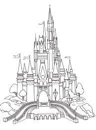 It is like that because it is as their coloring activity. Coloring Page Disney Castle Silhouette All Coloring Pages Responsible