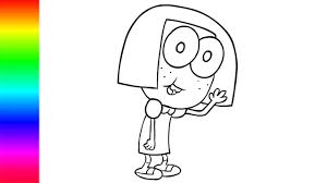 Green bean coloring page from beans category. How To Draw And Paint Tilly Green From Big City Greens Painting Coloring Pages Youtube