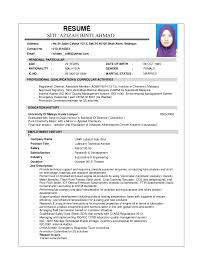 Find a translation for skim akreditasi makmal malaysia in other languages search skim akreditasi makmal malaysia on amazon. Cv Siti Azizah