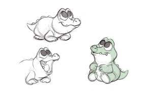 Baby Croc Drawings Cute Drawings Animal Drawings