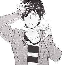 Image of black and white anime boy cute anime photo. Download Anime Boy Black And White Full Size Png Image Pngkit