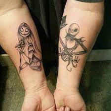 My Jack And Sally Couples Tattoo Designs Matching Couple Tattoos Body Art Tattoos
