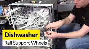 How To Replace Rail Support Wheels On A Dishwasher Youtube