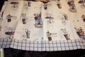 Kitchen wall decoration coffee decor for kitchen for cup. Nip Sets Coffee Bistro Kitchen Curtains Valances On Popscreen