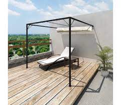 Vidaxl retractable awning outdoor garden terrace patio window sunshade sun screen protection side awning blind 118.1x59.1 blue and white Vidaxl Garden Patio Awning Sun Shade Canopy Wall Gazebo Vidaxl Com