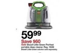Bissell Little Green Portable Deep Cleaner Target Bissell Little Green Proheat Portable Deep Cleaner 59 99 Black Friday Target Black Friday Black Friday Ads