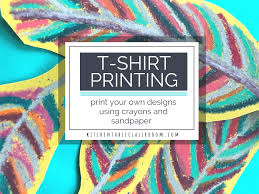 Mailing diy iron on decals. Diy T Shirt Printing Use Crayons To Print Your Own T Shirt The Kitchen Table Classroom