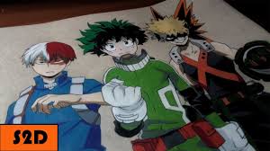 Check spelling or type a new query. Drawing Deku Todoroki Bakugo From My Hero Academia Youtube