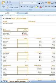 How to make a cashier count chart in excel. Cashier Balance Sheet Is A Layout For You To Stay Informed Regarding The Cashier S Day By Day Money Ex Balance Sheet Template Balance Sheet Cash Flow Statement