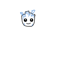 Connect them using a third line, making sure to round the. How To Draw Baby Groot Step By Step Easy Drawing Guides Drawing Howtos