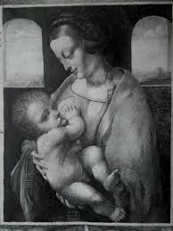 Мадонна с младенцем (мадонна литта). Kopiya Kartiny Leonardo Da Vinchi Madonna Litta Karandashom Pikabu