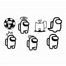 Among Us Game Among Svg Among Us Svg Impostor Svg Impostor Among Among Us Funny Among Among Us Vector Eps Dxf Png File Svg Lettering Alphabet Silhouette Design