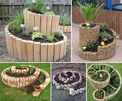 100 Idees Pour Decorer Son Jardin Avec Des Objets De Recuperation Jardin Sureleve Jardin En Spirale Decoration Jardin