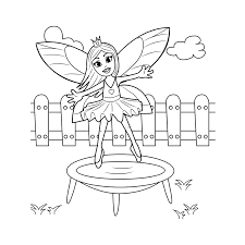 Wij hebben de meeste kleurplaten, alles op a4 formaat. Leuk Voor Kids Een Elfje Op De Trampoline