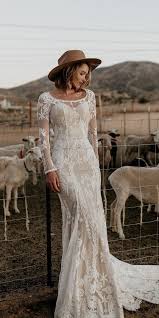 30 Rustic Wedding Dresses For Inspiration Wedding Forward Bohemian Wedding Dress Rustic Wedding Dresses Wedding Dress Sleeves