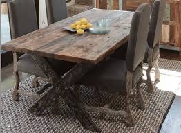 Auroura Reclaimed Wood Plank Top Dining Table Dining Table Wood Planks Reclaimed Wood