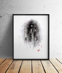 Ronin Samurai Art Print Samurai Jack Poster Ninja Assassin Etsy Art Prints Cherry Blossom Art Blossoms Art