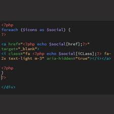With Php You Can Create Dynamic And Scalable Menus Such As This Social Media Icon Menu I Simply Created An Array That C Social Media Icons Social Media Icon
