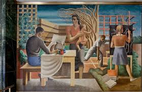 Mural "The Security of the People" by Seymour Fogel located in the ...