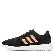 Black And Gold Adidas Womens Adidas Women S Cloudfoam Qt Racer Sneakers Black Gold Black Gold Jewelry Gold Adidas Black Gold Ring