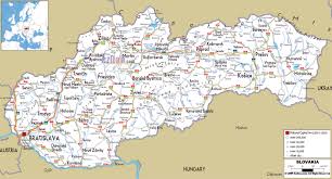 It is bordered by poland to the north, ukraine to the east, hungary to the south. Large Road Map Of Slovakia With Cities And Airports Slovakia Europe Mapsland Maps Of The World