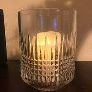 Stylish candle holders made of wrought iron and glass. Waterford Lismore Crystal Tabletop Hurricane Wayfair