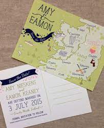 Dana Marino Design Weddings Wedding Map Custom Wedding Map Ireland Wedding