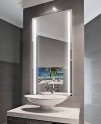 Mirrorvue Mirror Tv Completely Vanishing Mirror Hd Led Tv Custom Built Led Mirror Bathroom Bathroom Mirror Lights Traditional Bathroom Designs