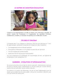 We did not find results for: Fiche Metier Moniteur Educateur Par School3 Fichier Pdf