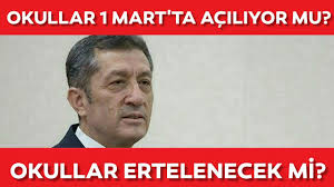Okullar açılacak mı? sorusunun yanıtı belli oldu. Okullar 1 Mart Ta Acilacak Mi Okullar Acilacak Mi Yuz Yuze Egitim Baslayacak Mi Meb Son Dakika Youtube