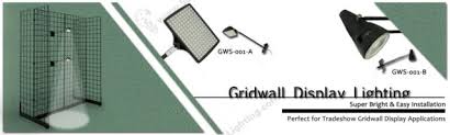 Gridwall Display Lighting Gws 001 A Grid Wall Display And Slatwall Light Fixtures