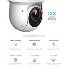 Amcrest Ultrahd Wired Outdoor Dome Ptz Poe Ip Security Speed Camera Pan Tilt Zoom Optical 12x Motorized 328 Ft Night Visi Speed Cameras Night Vision Camera