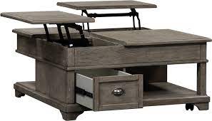 Yaheetech lift top coffee table with hidden storage compartment & lower shelf, lift tabletop farmhouse table for living room office reception, 47.5in l, gray. Liberty Furniture Living Room Double Lift Cocktail Table 646 Ot1011 Indian River Furniture