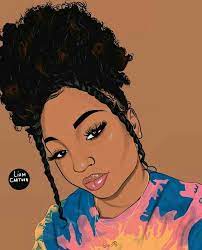 Pin By Kurlykei On Image Cartoon Black Girl Art Black Girl Cartoon Black Love Art