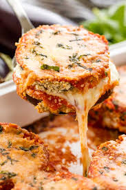 Delicious Baked Eggplant Parmesan With Crispy Coated Eggplant Slices Smothered In Cheese And Marinara Recipes Vegetarian Recipes Healthy Vegetarian Meal Prep