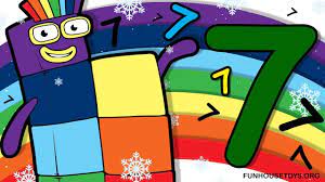 Numbers Colors For Children Number Seven Alphablocks New Numberblocks Counting Lesson Coloring For Kids Educational Videos Number Videos