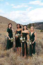 Park Fifth Co 2019 Lookbook Green Wedding Dresses Hunter Green Bridesmaid Dress Green Bridesmaid