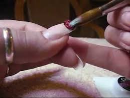 Nail art glitter powder dust uv gel acrylic powder sequins christmas nails tips. Acrylic Nails Dorothys Red Glitter Slipper Tips Youtube