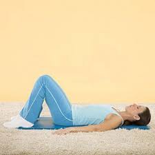 The Vacuum Lie Flat On Your Back With Your Knees Bent And Feet Flat On The Floor Take A Deep Breath That Noticeably Abs Workout Routines Abs Workout Exercise