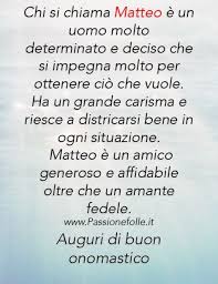 Matteo Auguri Buon Onomastico Onomastico Buon Compleanno