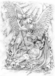 Archangel saint michael silver medallion, orthodox shield archangel pendant, st micheal necklace, st michael is commander of the army of god. Angylion Archangel Tattoo Drawings Sketches