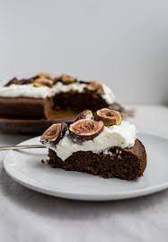 Chocolate Almond Cake With Honey Glazed Figs Gluten Free Dairy Free Almond Cakes Fig Recipes Chocolate Almond Cake