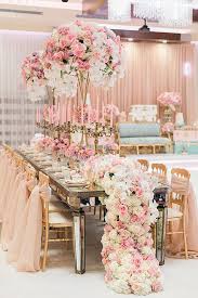 42 Glamorous Rose Gold Wedding Decor Ideas Wedding Forward Rose Gold Wedding Decor Gold Wedding Decorations Wedding Decorations