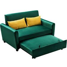 Check spelling or type a new query. Magic Home 55 In Green Modern Velvet Loveseat Couch 2 Seats Full Size Pull Out Sleeper Sofa Bed With 2 Pillows Cs Wf199112aab The Home Depot