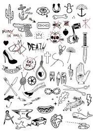 Tattoofonts Tattoooldschool Tattoo Flash Art Doodle Tattoo Tiny Tattoos