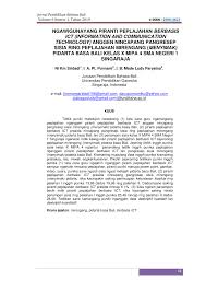 Kunci jawaban buku siswa tema 8 kelas 6 halaman 92 93 inilah pembahasan selengkapnya mengenai kunci jawaban buku bahasa bali kelas 6. Pdf Ngawigunayang Piranti Peplajahan Berbasis Ict Information And Communication Technology Anggen Nincapang Pangresep Sisia Ring Peplajahan Mirengang Menyimak Pidarta Basa Bali Kelas X Mipa 4 Sma Negeri 1 Singaraja